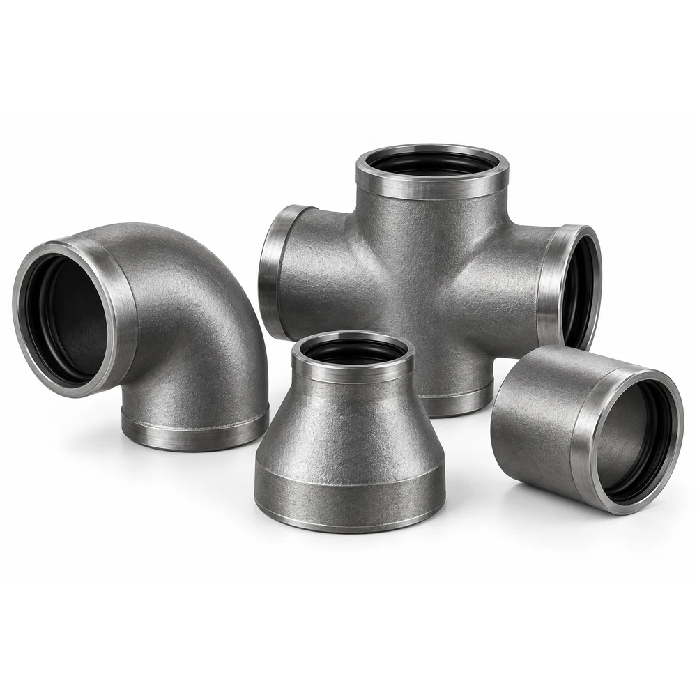 Carbon steel and stainless steel pipe fittings